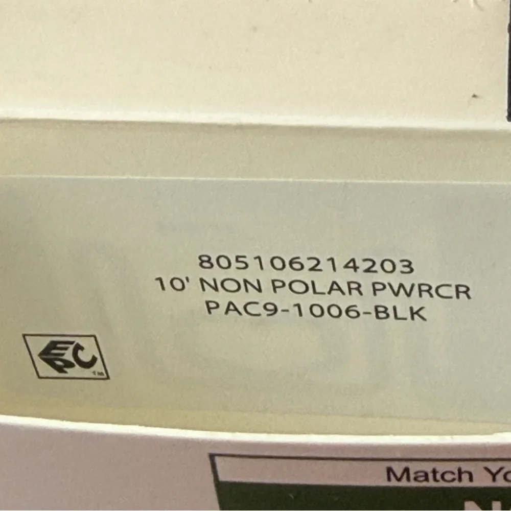 Samsung Non-Polarized Black Power‎ Cable